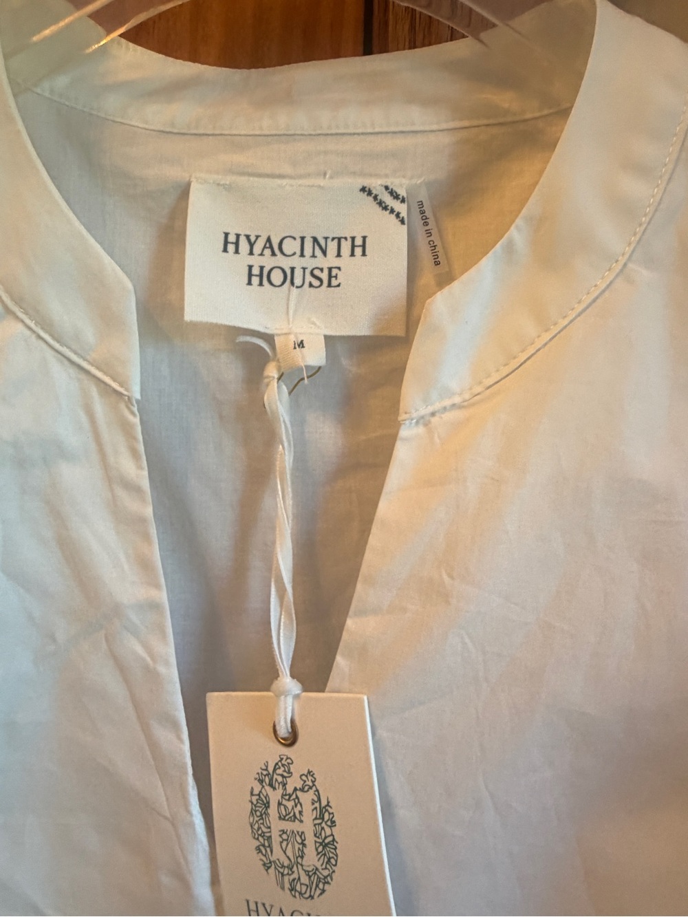 TUCKERNUCK NWT $128 Hyacinth House Weston Top M White/Red - Picture 3 of 4
